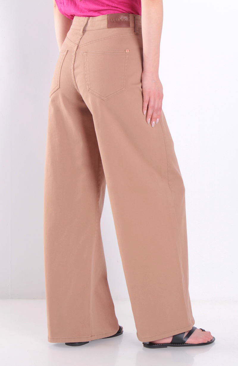 Jeans Wide Leg Tiro Alto  Pretina Basica 1 Boton hover