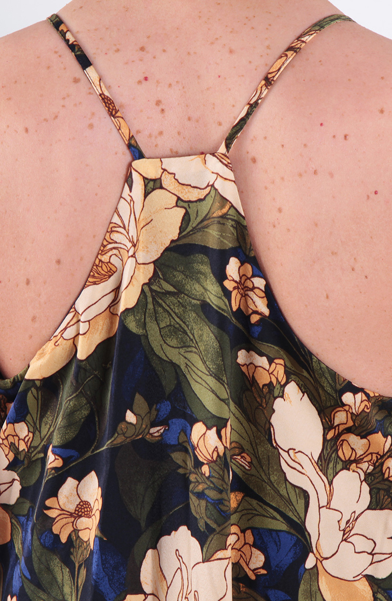 Vestido Sin Manga Estampado Escote V hover