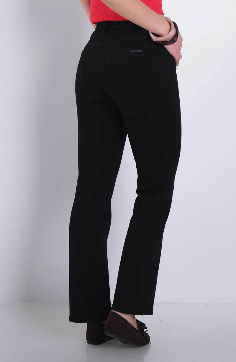 Jeans Recto Tiro Alto Pretina Basica 1 Boton hover