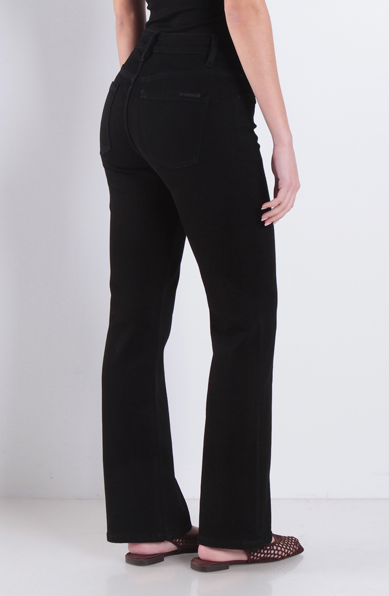 JEANS RECTO TIRO ALTO PRETINA BASICA 1 BOTON hover