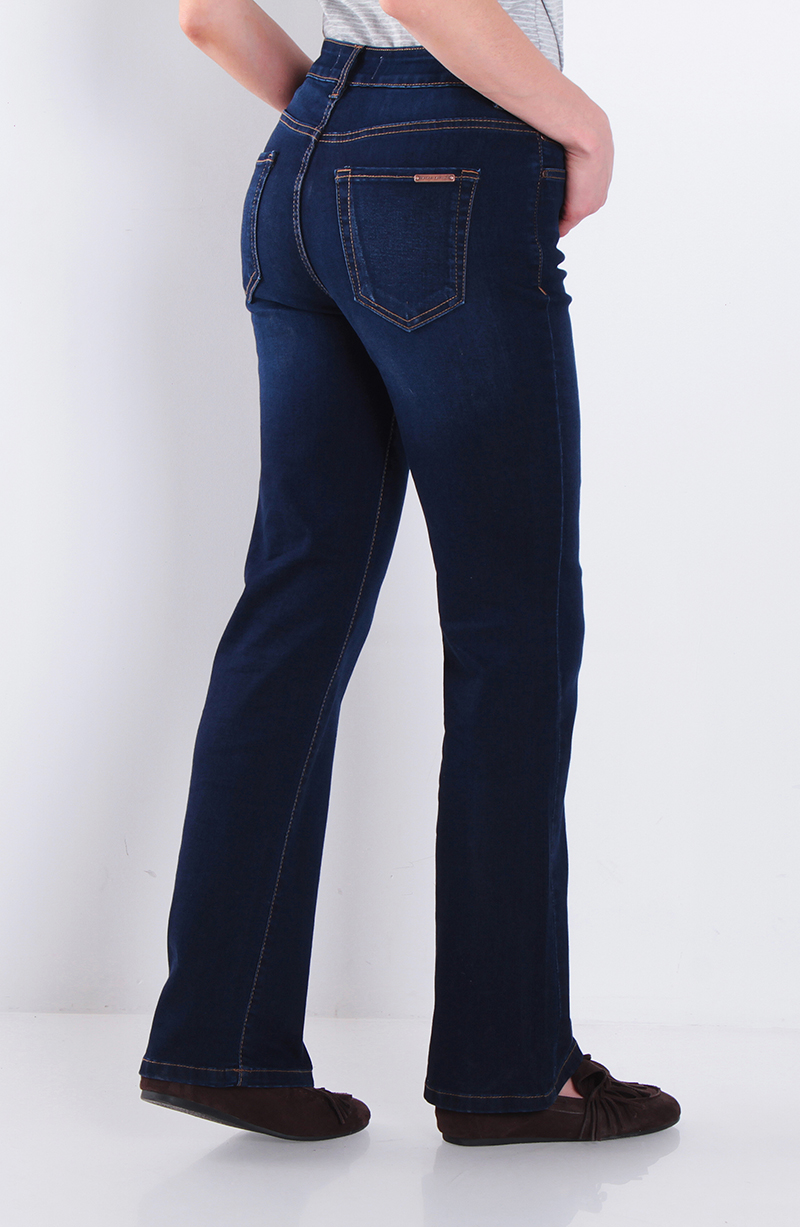 Jeans Recto Tiro Alto Pretina Basica 1 Boton hover