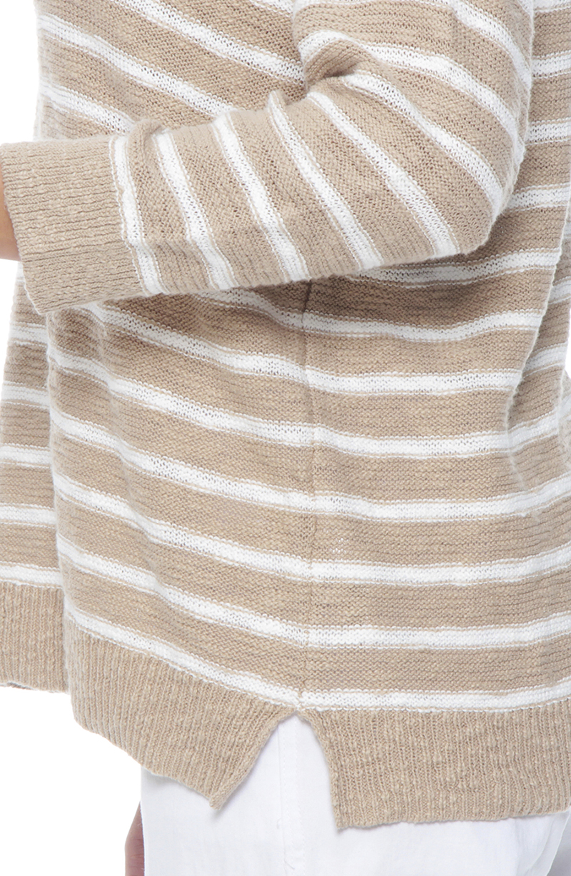 Sweater Manga Larga Listado Escote Redondo hover