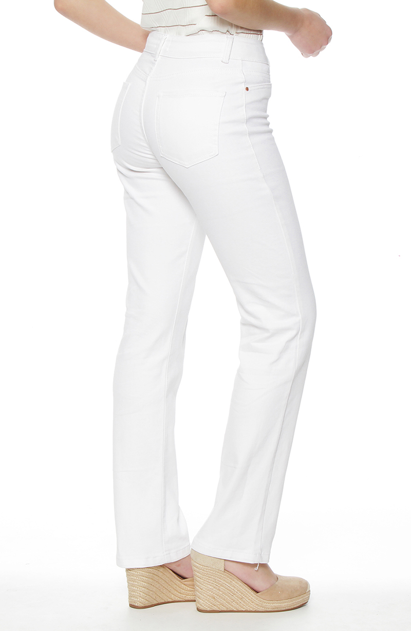 Jeans Recto Tiro Alto  Pretina Basica 1 Boton hover