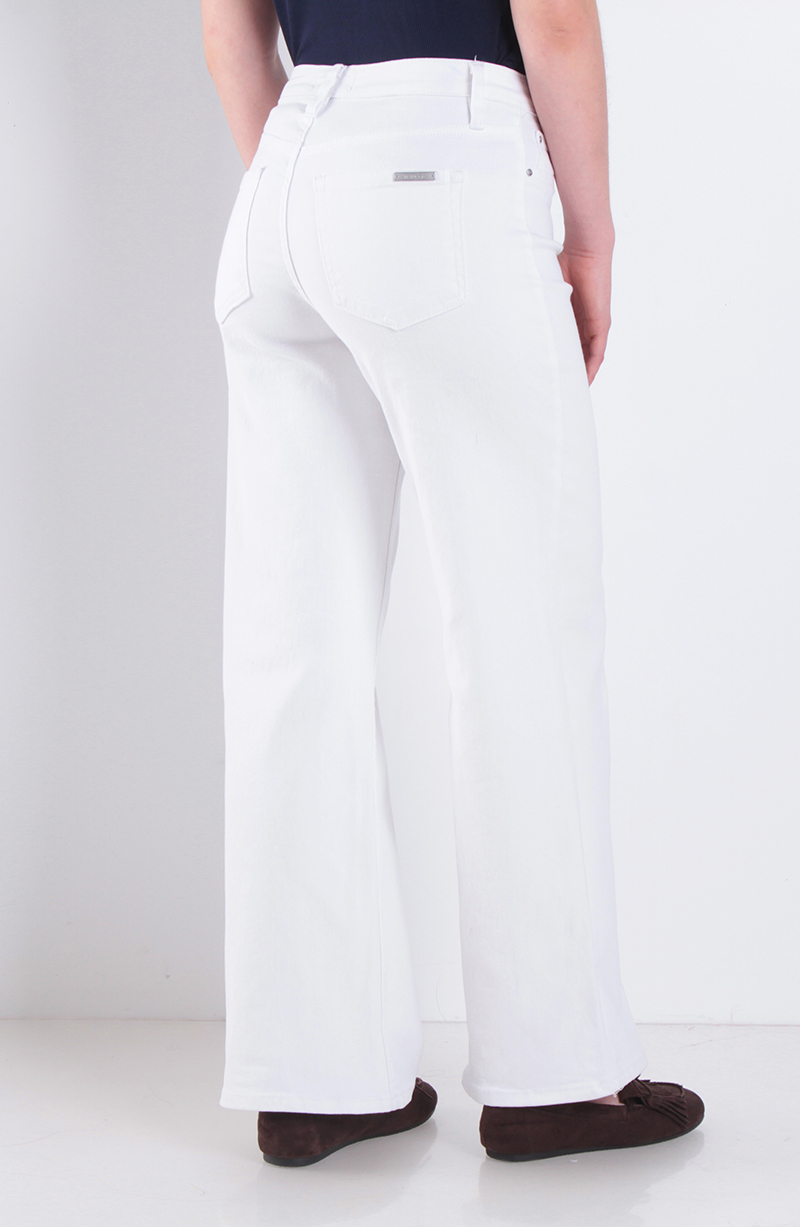 Jeans Wide Leg Tiro Alto Pretina Basica 1 Boton hover