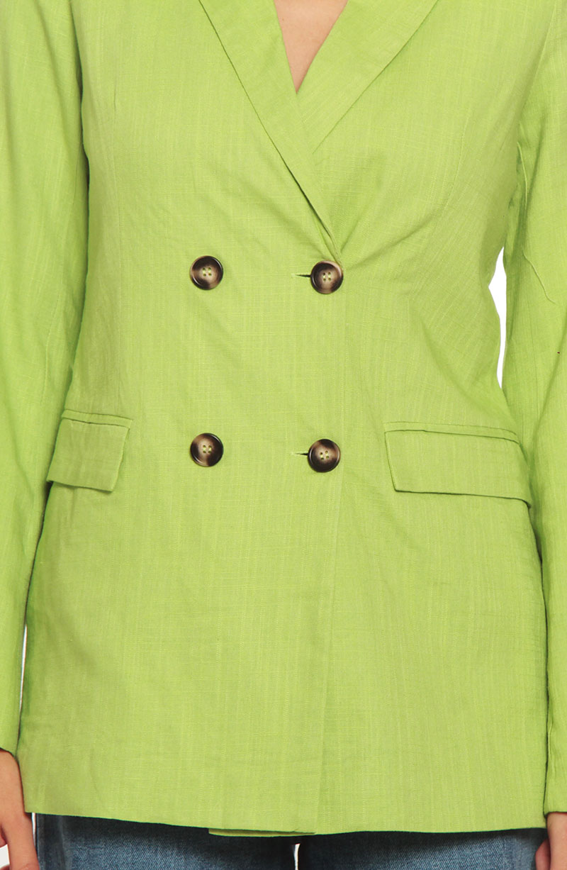 Blazer Manga Larga Con Bolsillo hover