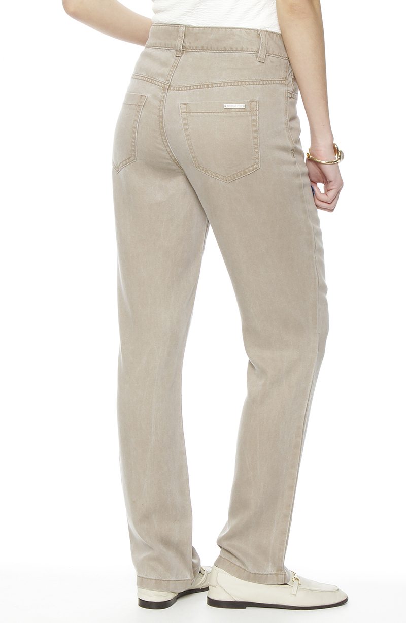 Pantalon Recto Lyocell Tiro Alto Pretina Basica 1 Boton hover