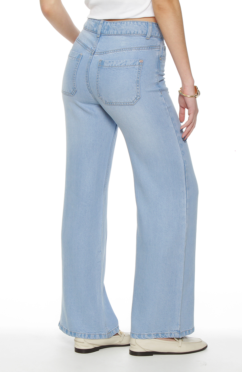 Pantalon Recto Lyocell Pretina Basica 1 Boton hover