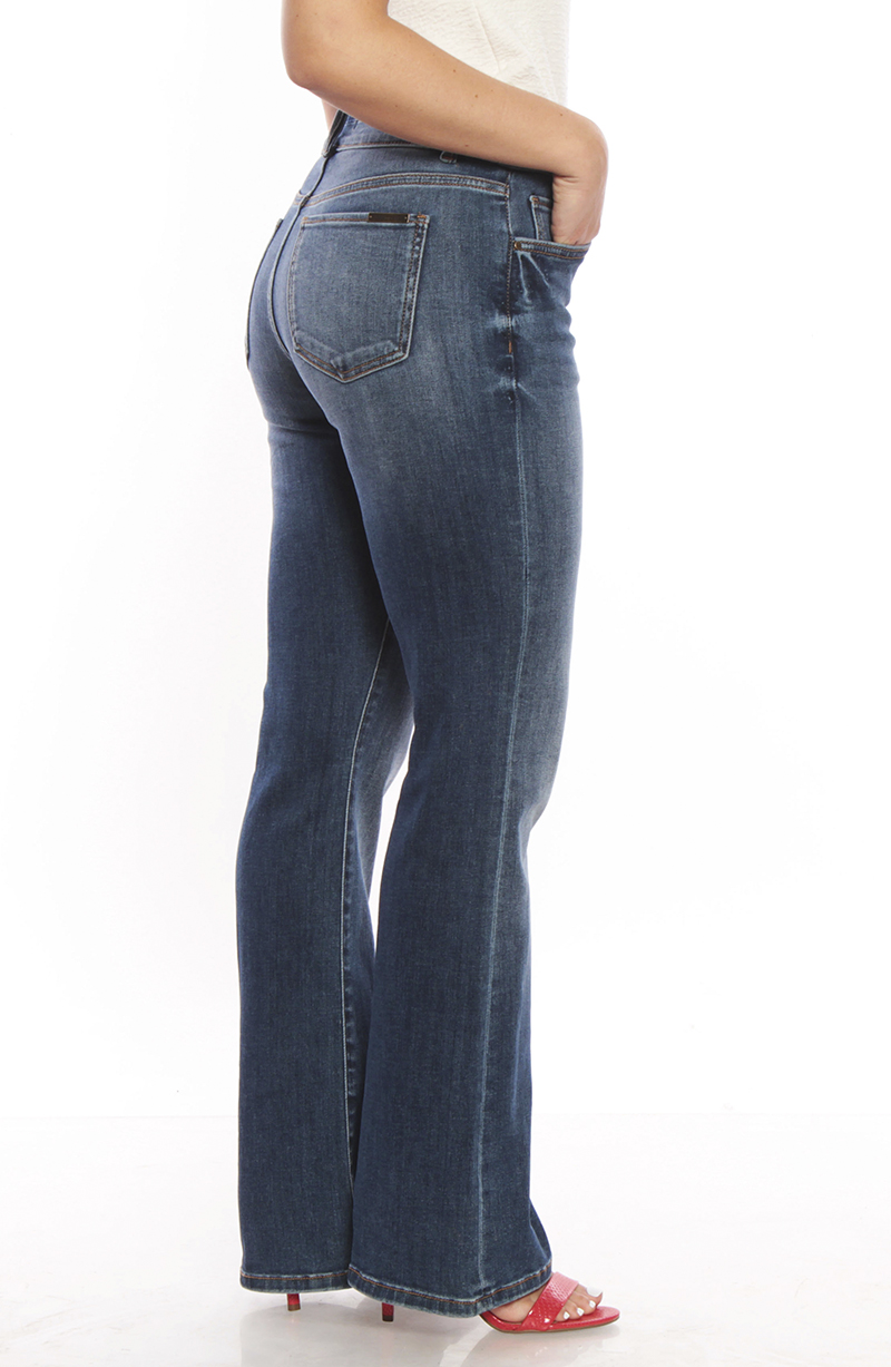 JEANS RECTO TIRO ALTO PRETINA 2 BOTONES hover