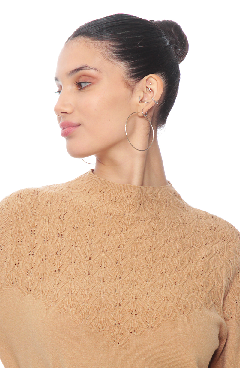Sweater Manga Larga Cuello Alto hover