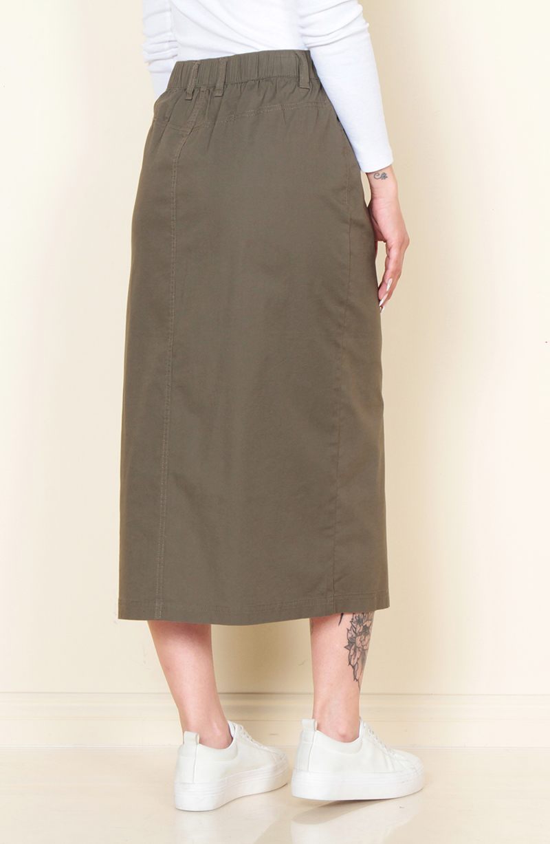 Falda Cargo Solido Pretina Basica 1 Boton hover